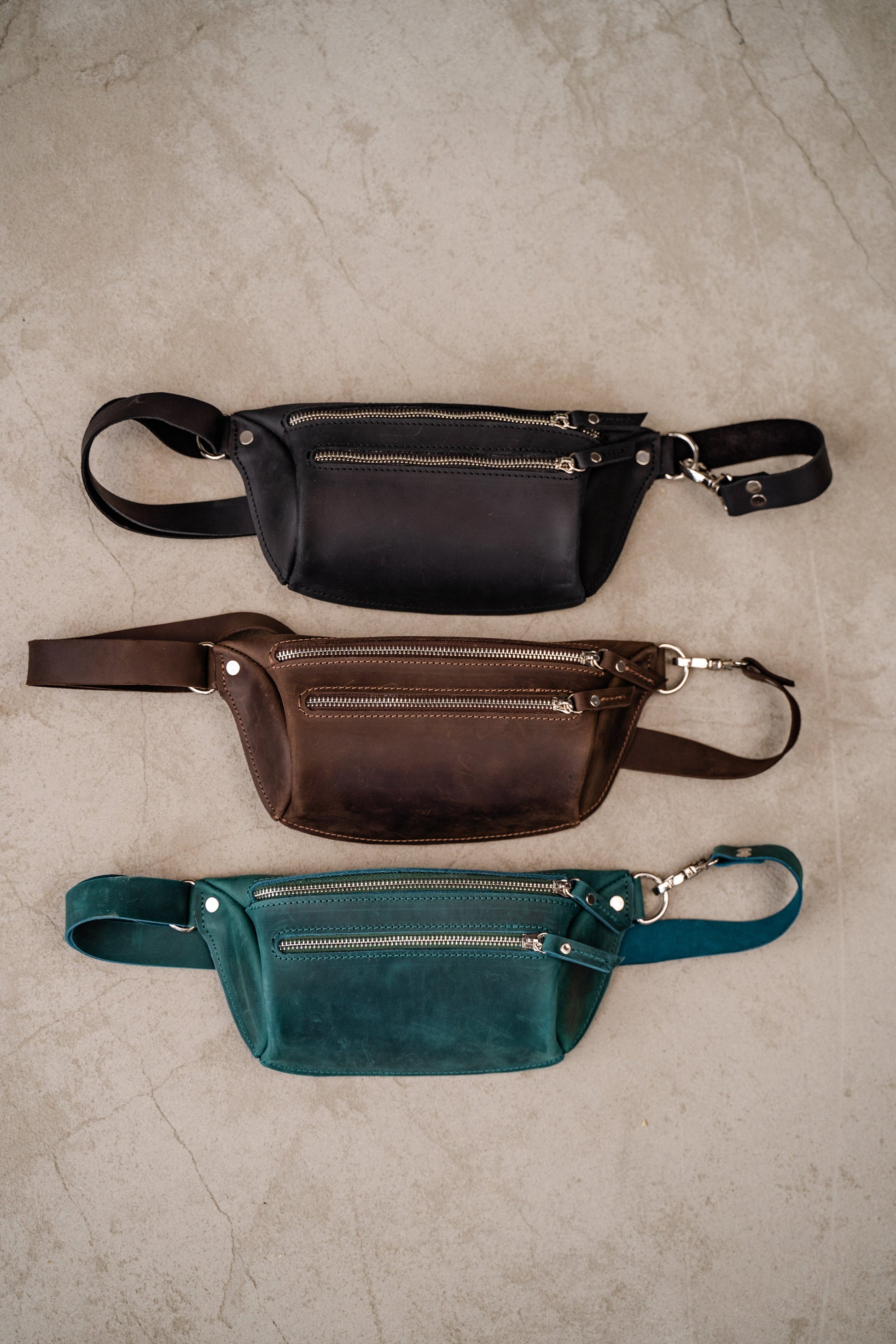 leather hip bag