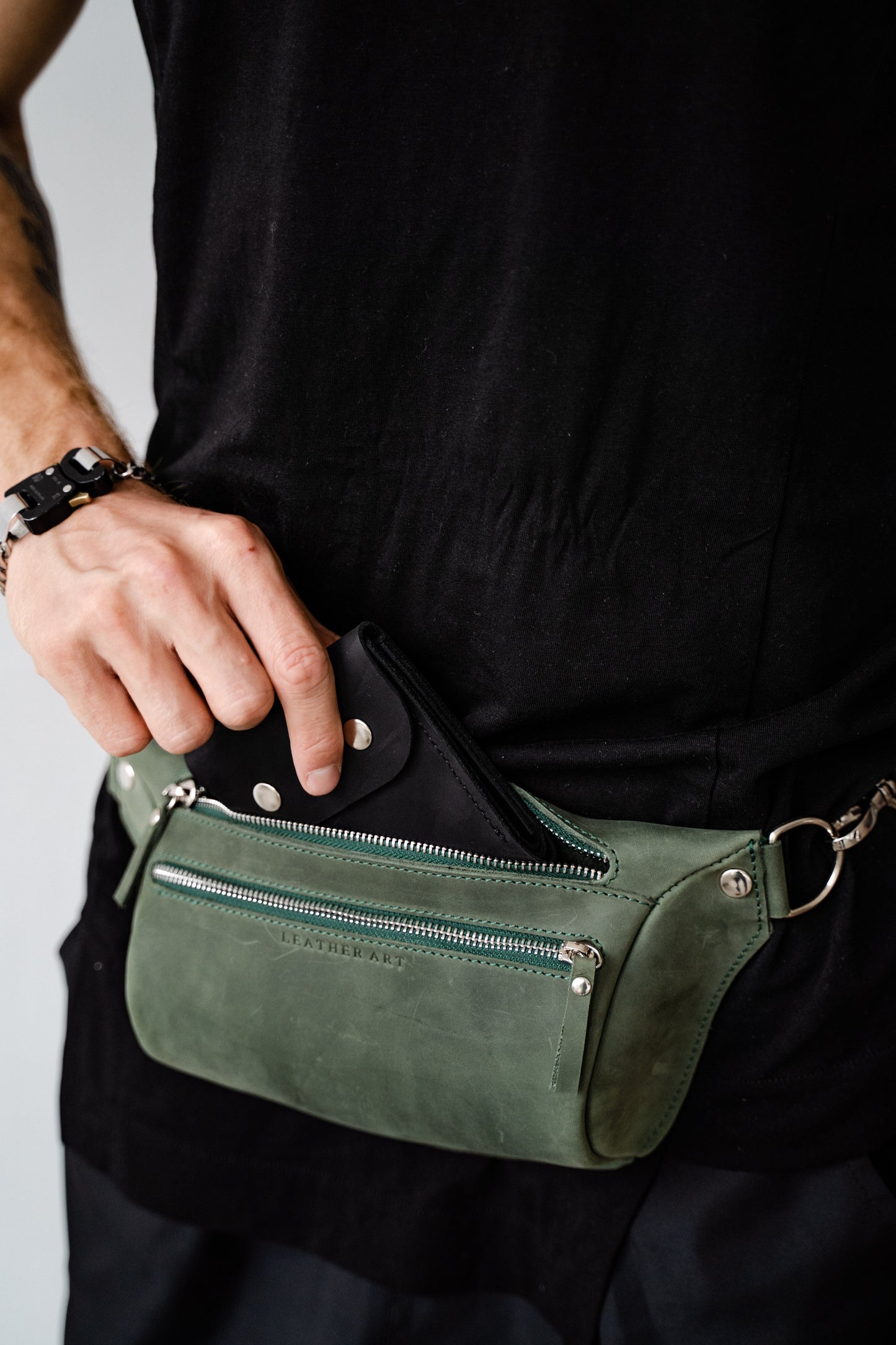 leather fanny pack